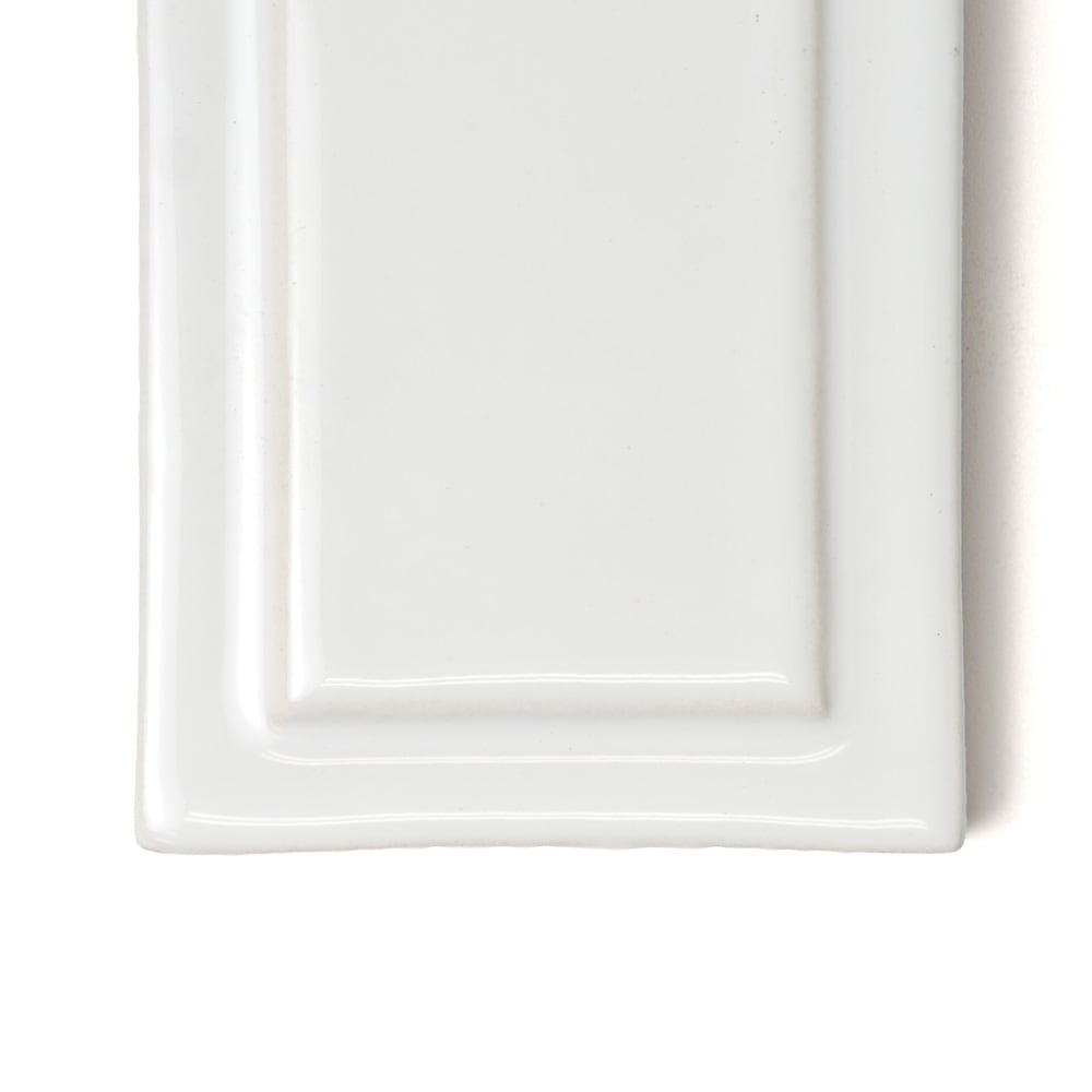 Royal White Ennis Ceramic Accent Tile (3"×6"×3/8" | glossy)