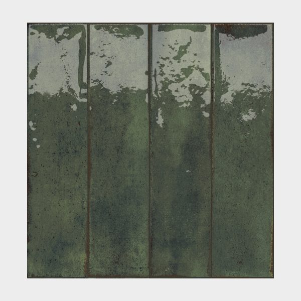 Novita Porcelain Fusion Smeraldo porcelain field tile, top-down product view, 2 1/2"×10"×3/8" size. Premium porcelain for floors and walls.
