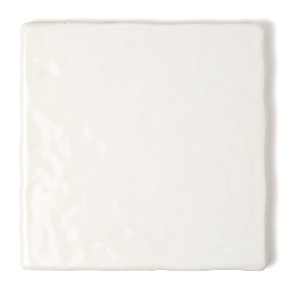 White Ceramic Field Tile (6"×6"×1/2" | satin)