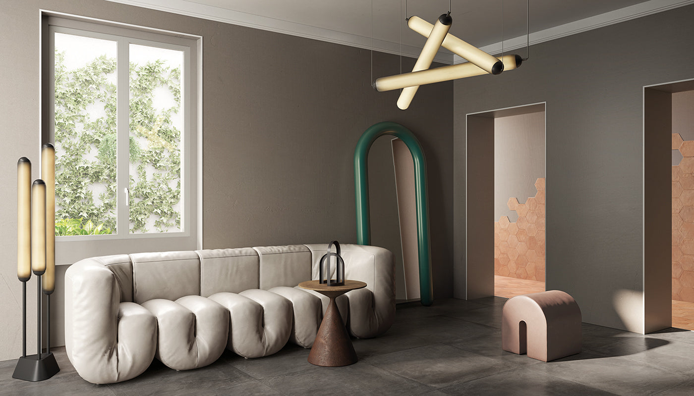 Forme Rosato porcelain field tile by Emil, silktech finish, 7 7/8"x7 7/8"x9.5-mm size. Premium Italian porcelain for floors and walls.