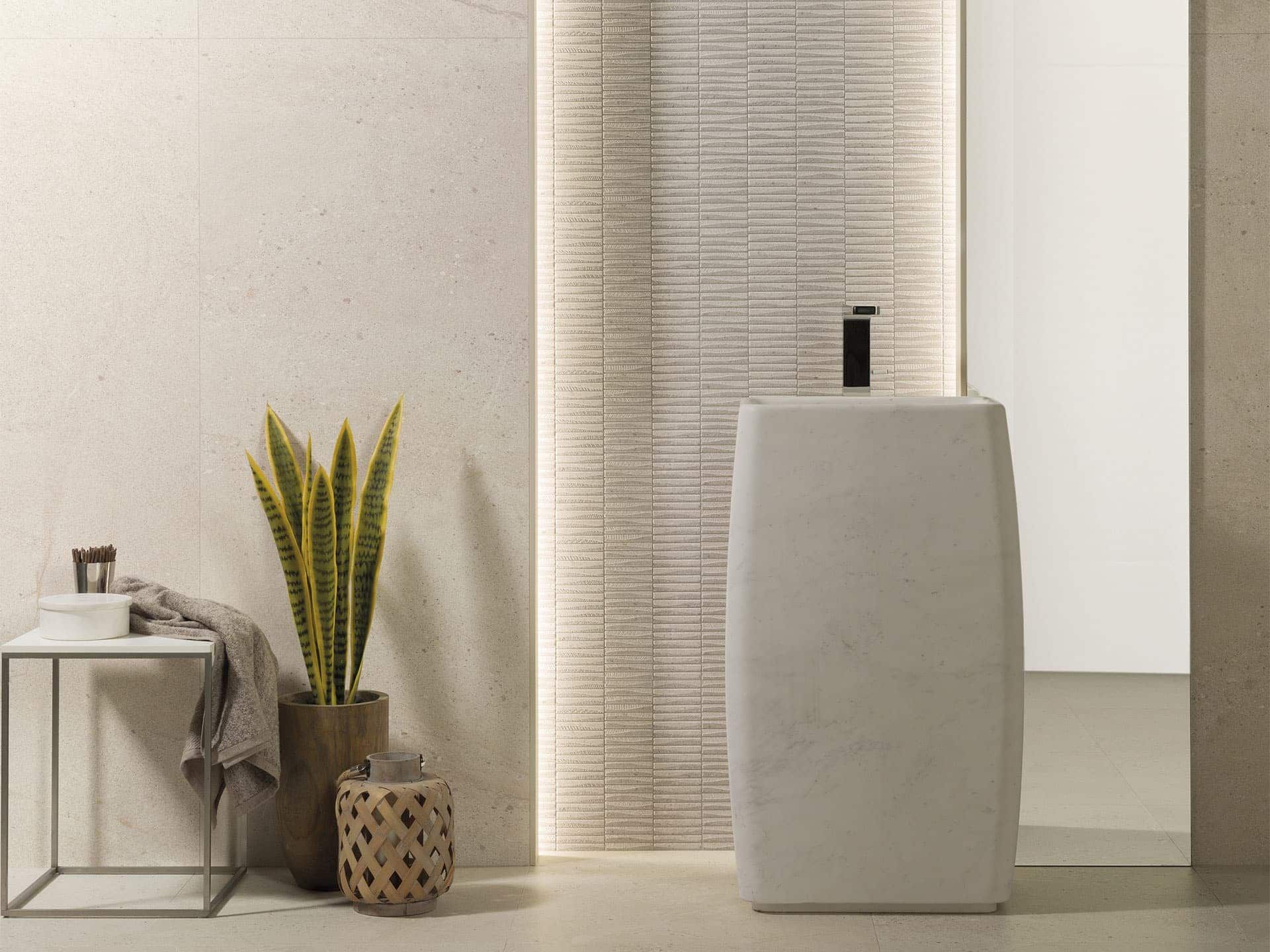 Durango Beige Mosaico Wall Tile (23x59x12.5-mm | matt)