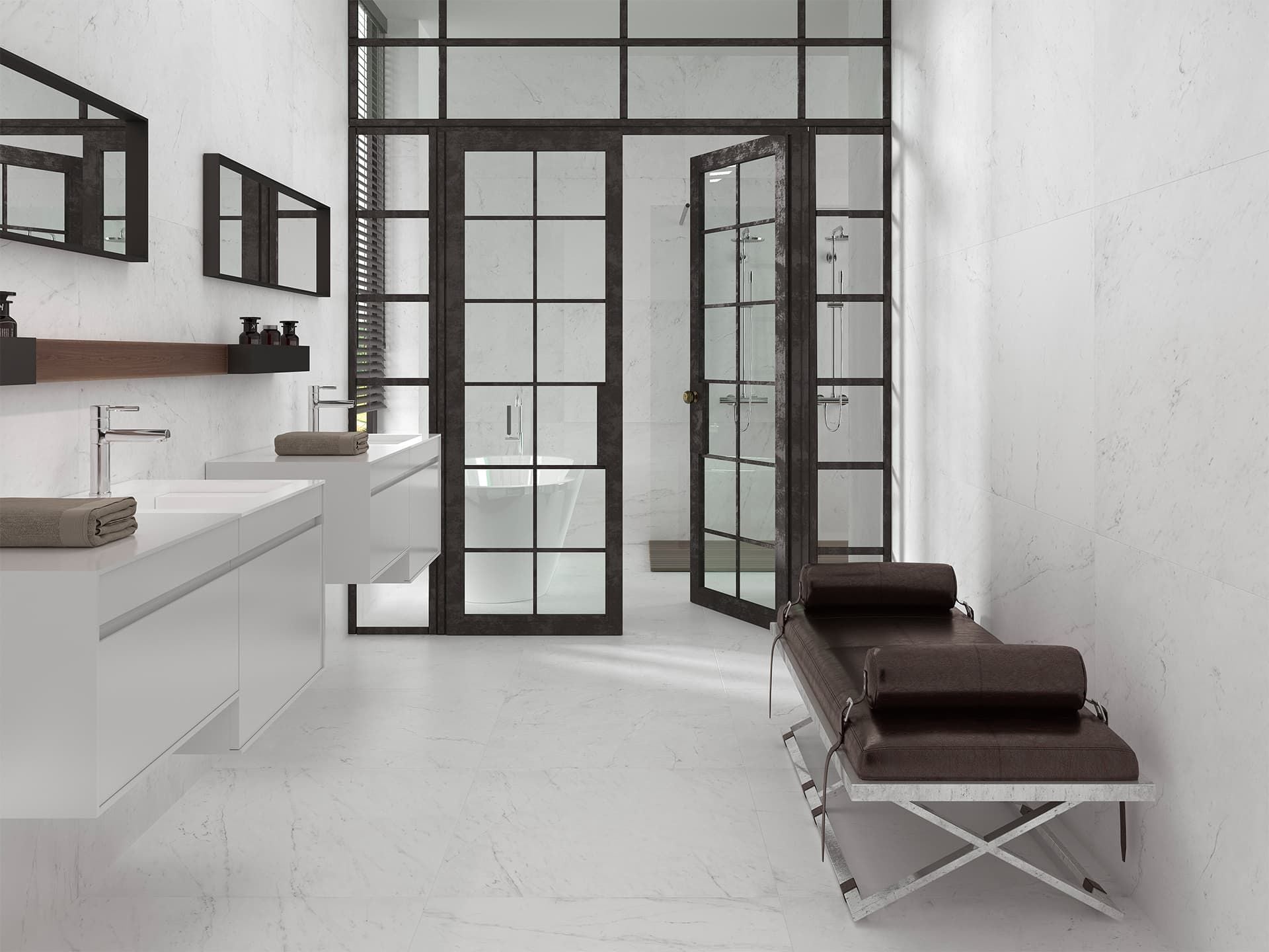 Rivoli White Floor Tile (31x31x8.5-mm | matt)