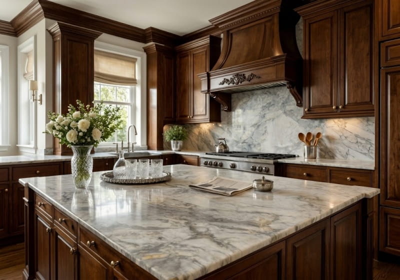 Marble Slabs Dover Blue marble slabs, top-down product view. Premium marble for floors and walls.