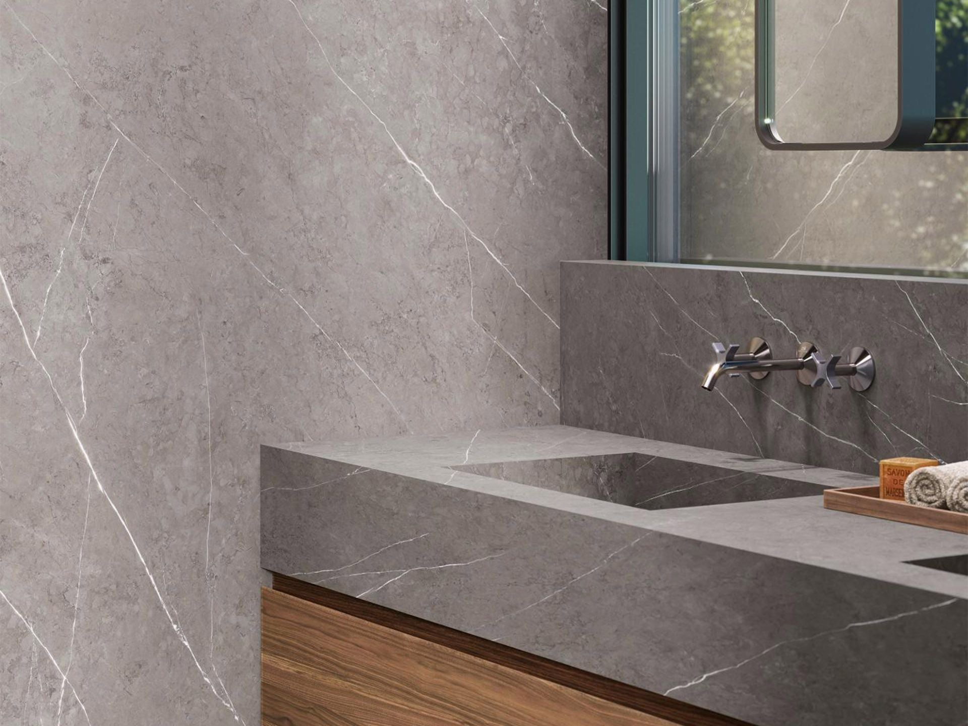 Liem Gray Nature Floor Tile (47x47x6-mm | nature)