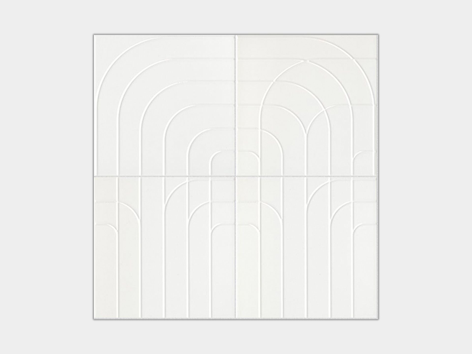 Metropolitan Snow Deco Wall Tile (8x8 | gloss)