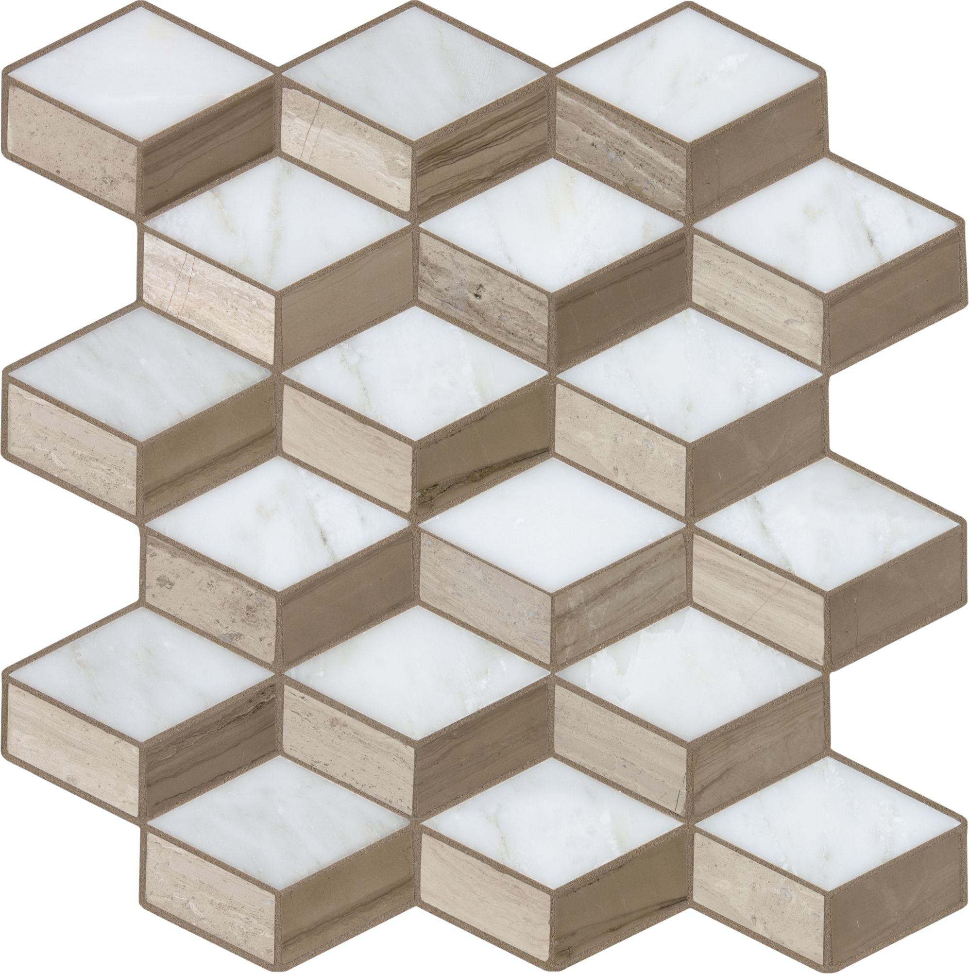 mosaic by Anatolia Tile, top-down product view. Premium porcelain for floors and walls.