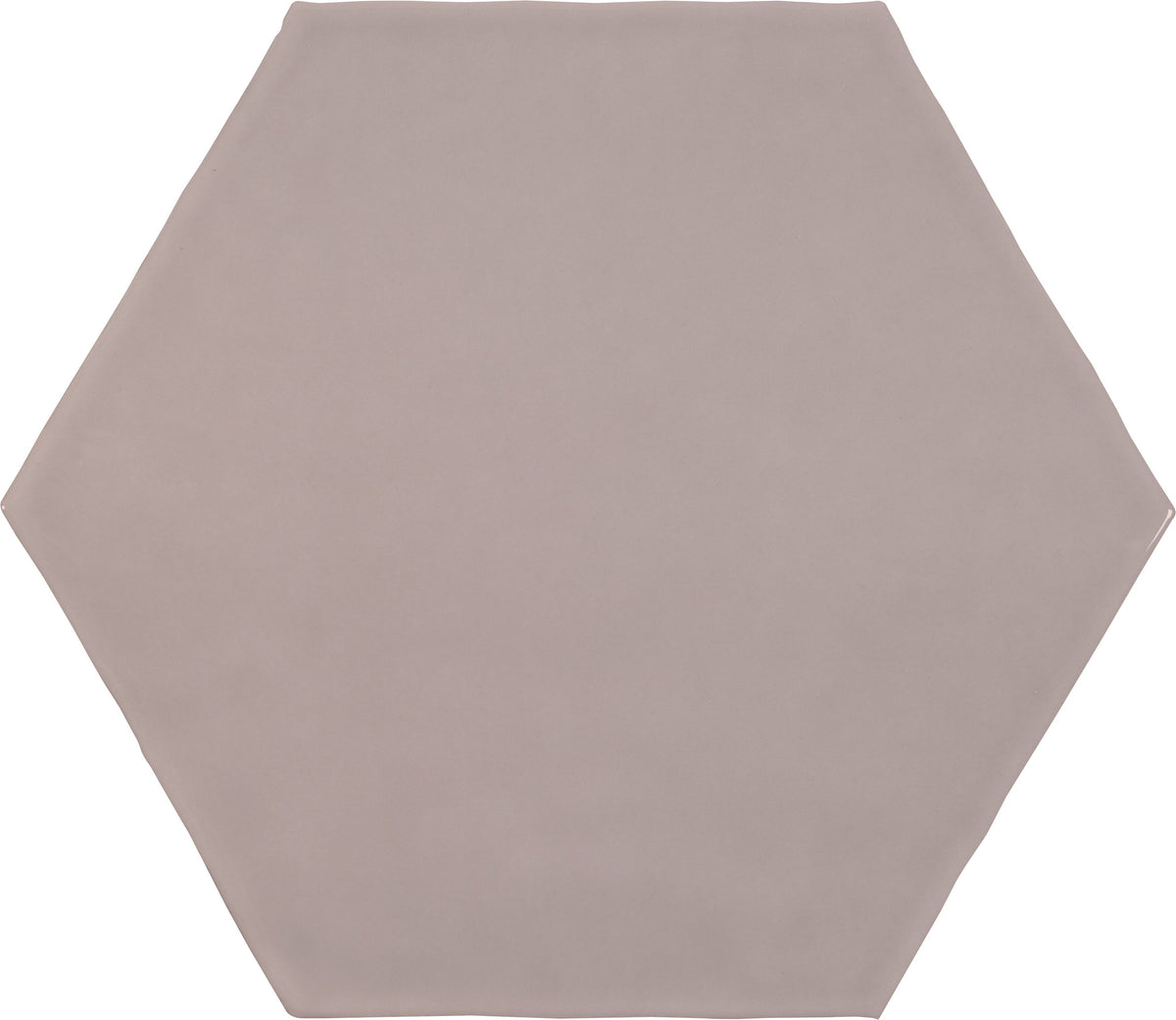 TERAMODA: Petal Hexagon Hexagon Ceramic Field Tile (6"×6 13/16"×11/32" | Glossy | Pressed)