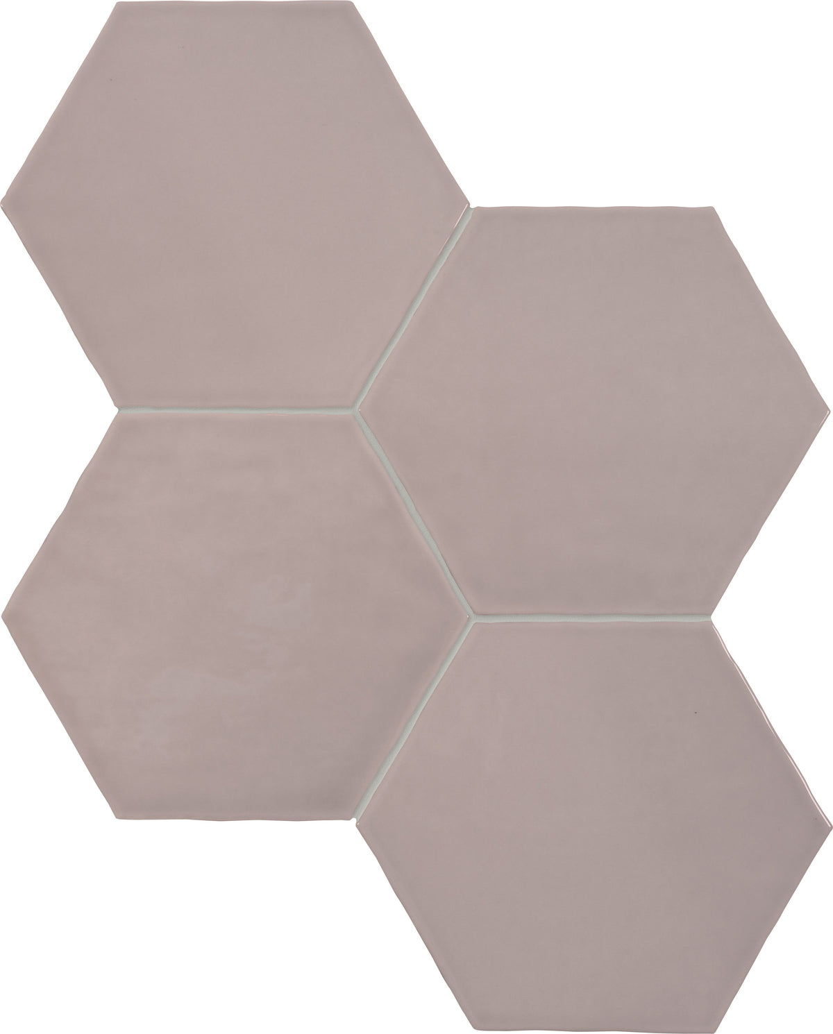 TERAMODA: Petal Hexagon Hexagon Ceramic Field Tile (6"Γ6 13/16"Γ11/32" | Glossy | Pressed)