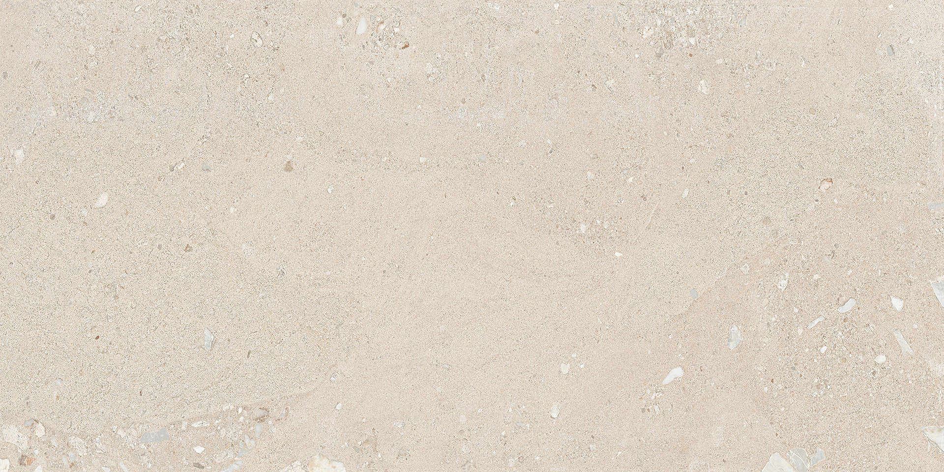 Shellstone Sand porcelain field tile by Emil, naturale finish, 23 5/8"x47 1/4"x9.5-mm size. Premium Italian porcelain for floors and walls.