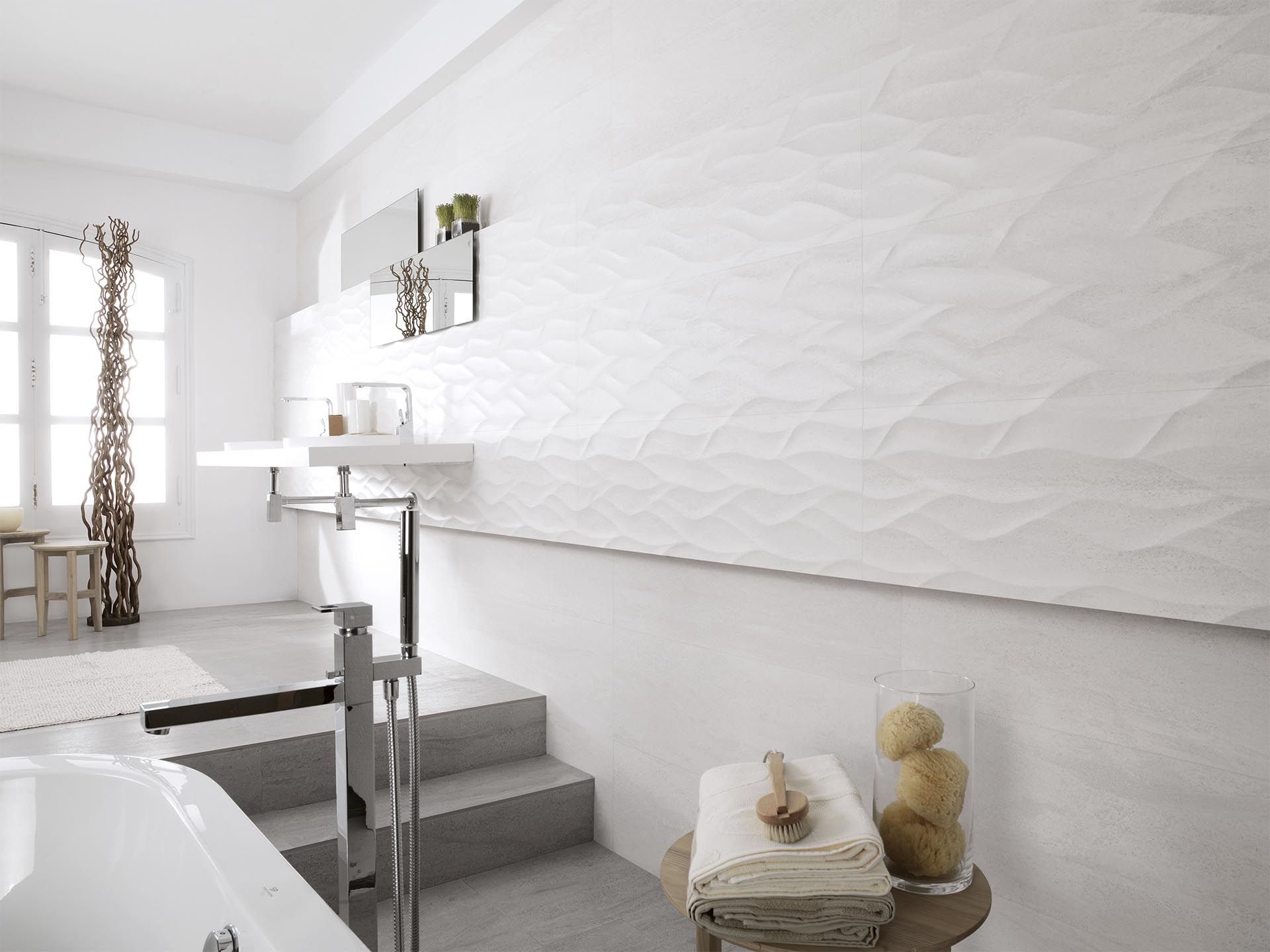 Madagascar Blanco Ona Wall Tile (13x39x11.5-mm | matt)