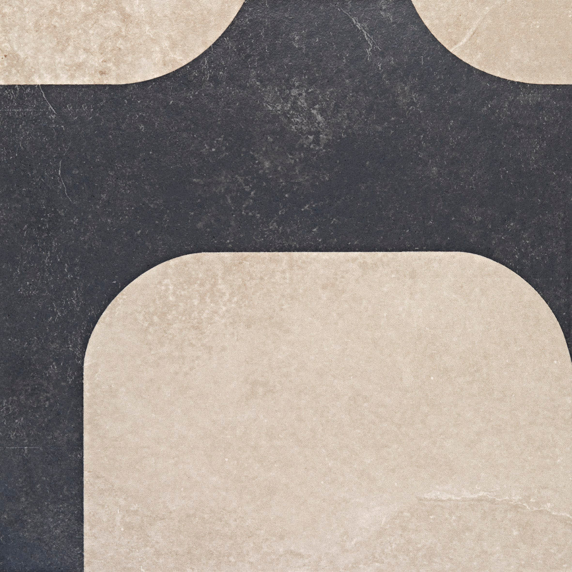 CARIOCA CANVAS: Ebony Enchantment Black Field Tile (8"x8"x9-mm | natural | rectified)