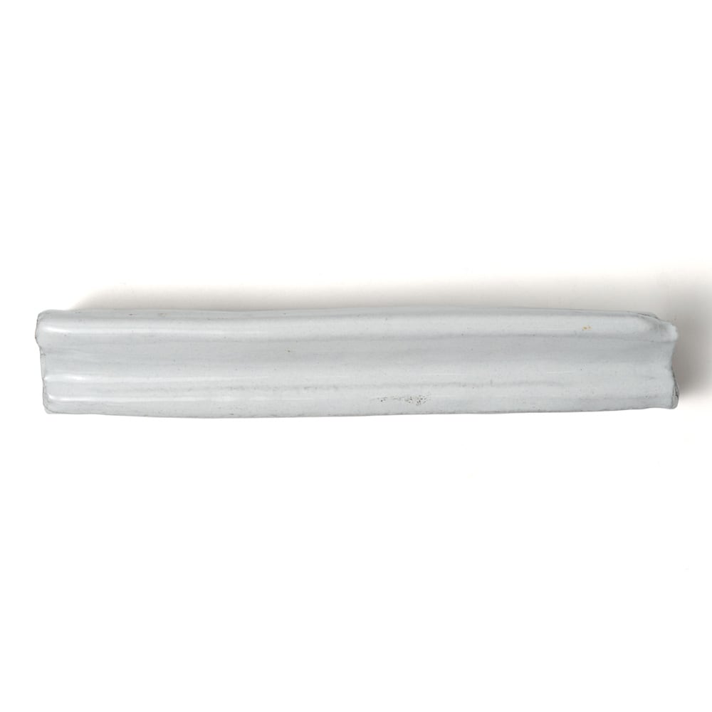 White Rail Terracotta Moldings (2"×8"×1 1/4" | satin | rounded)