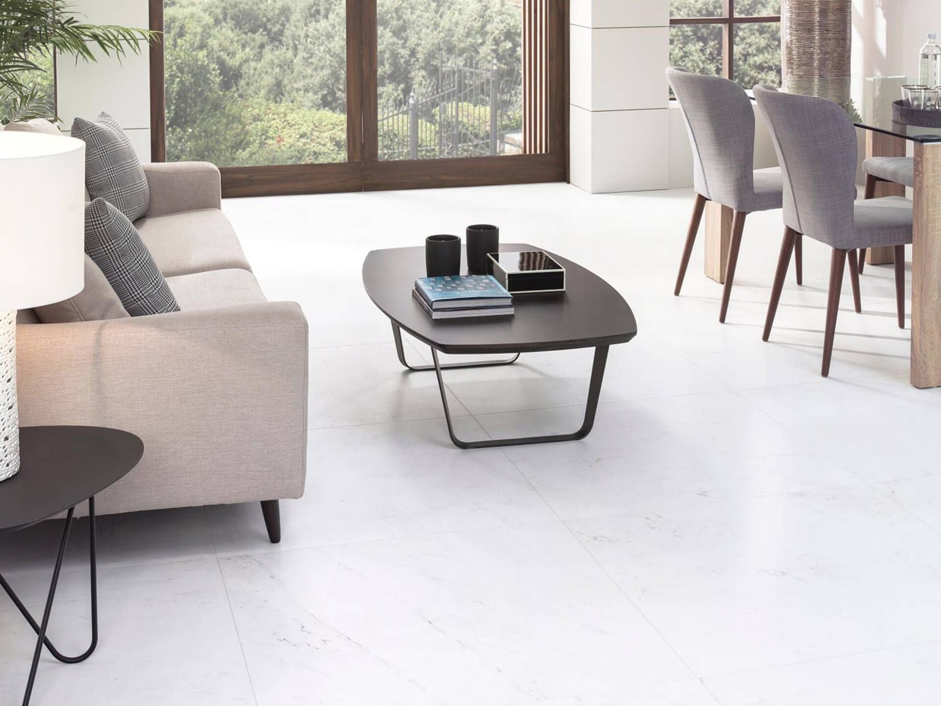 Rivoli White Floor Tile (23x23x8.5-mm | matt)