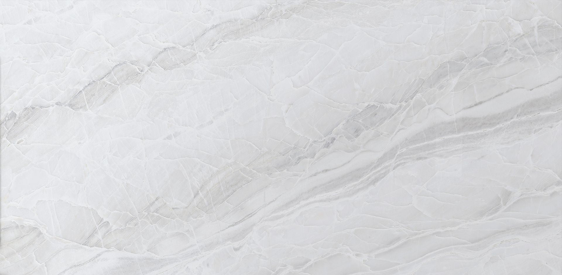 Level Marmi White Paradise porcelain field tile by Emil, full lappato finish, 63 25/32"x127 9/16"x12-mm size. Premium Italian porcelain for floors and walls.