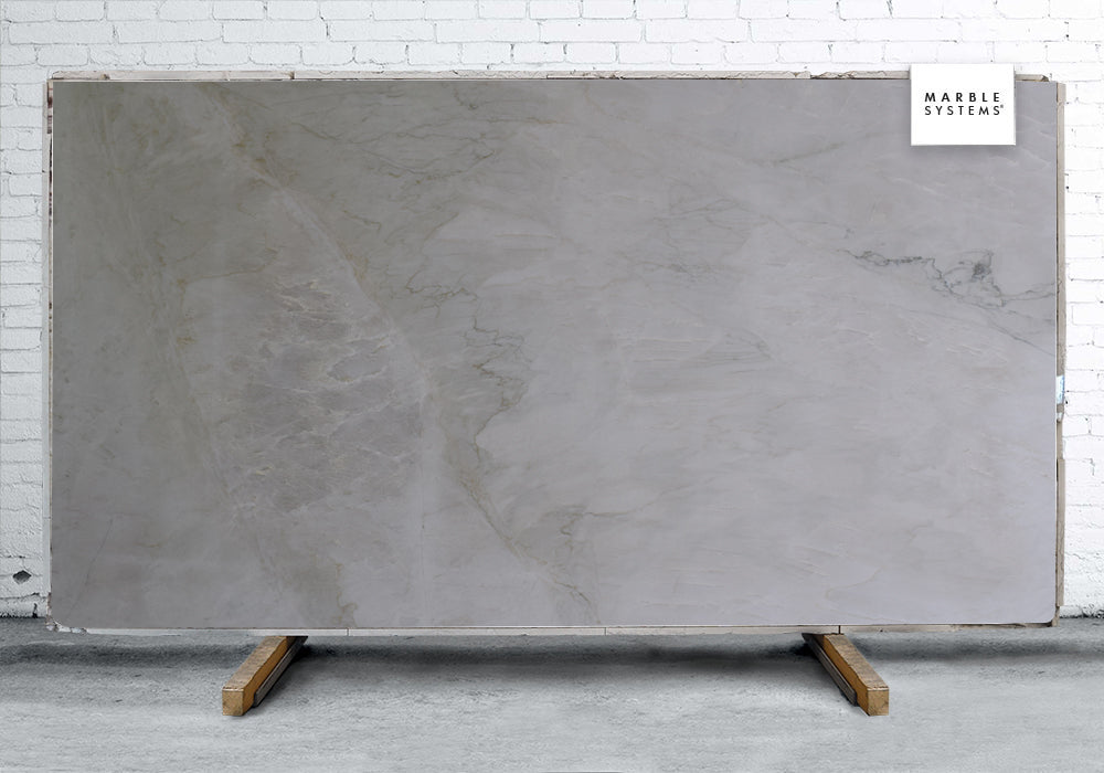 Designer's Choice Tahiti quartzite slabs, top-down product view. Premium quartzite for floors and walls.