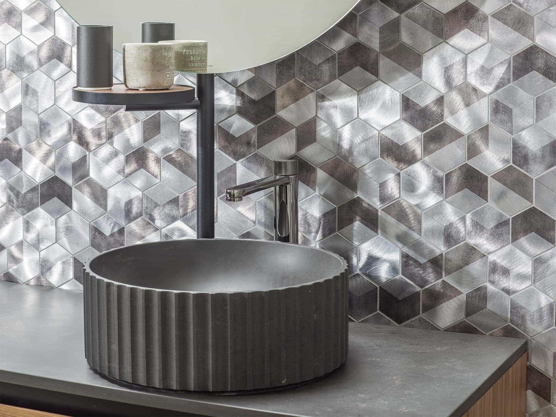 Future Quartz Hexagon Mosaic (10x12x8-mm | gloss)