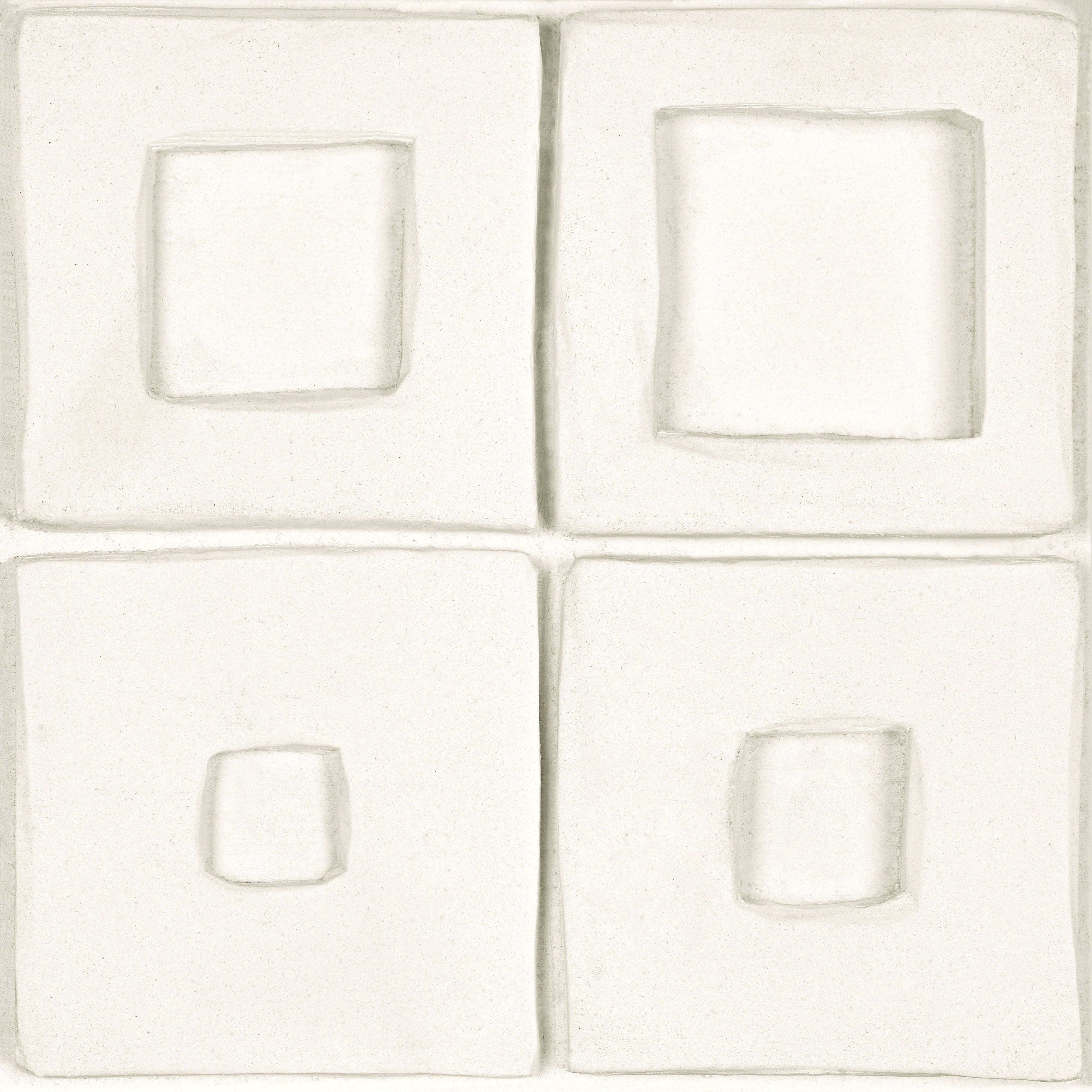 PRISTINE ELEGANCE: White Wonder Embossed Field Tile (8"x8"x20-mm | matte | pressed)