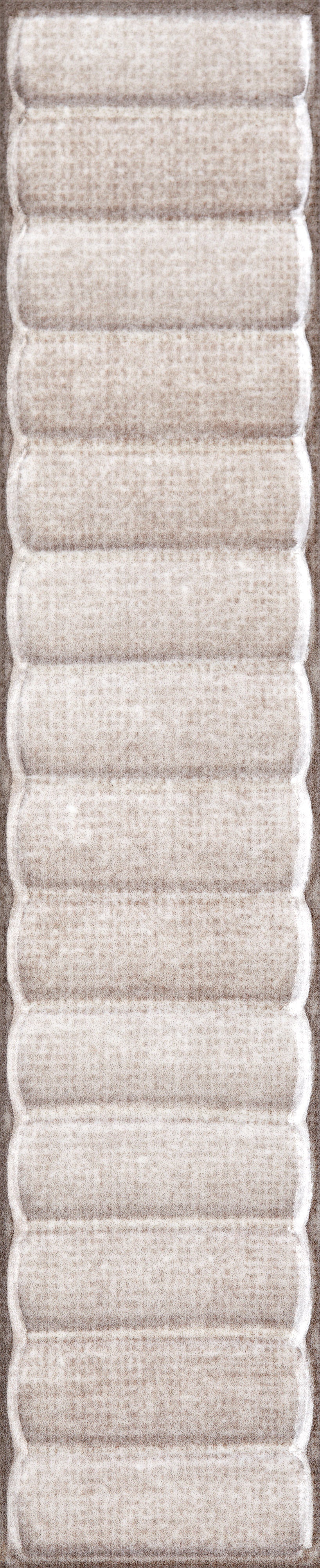 HARBOR LUMINESCENCE: Dune Mirage Groved Field Tile (2"x10"x7-mm | glossy | pressed)