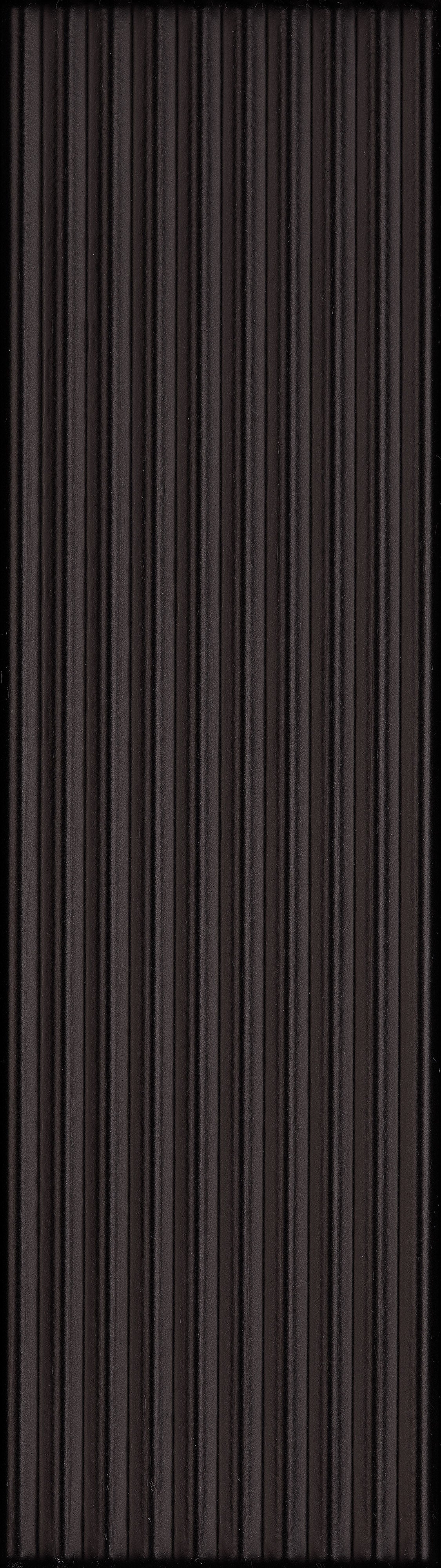 CANVAS RHYTHM: Canvas Noir Groved Field Tile (3"x10"x7.4-mm | matte | pressed)