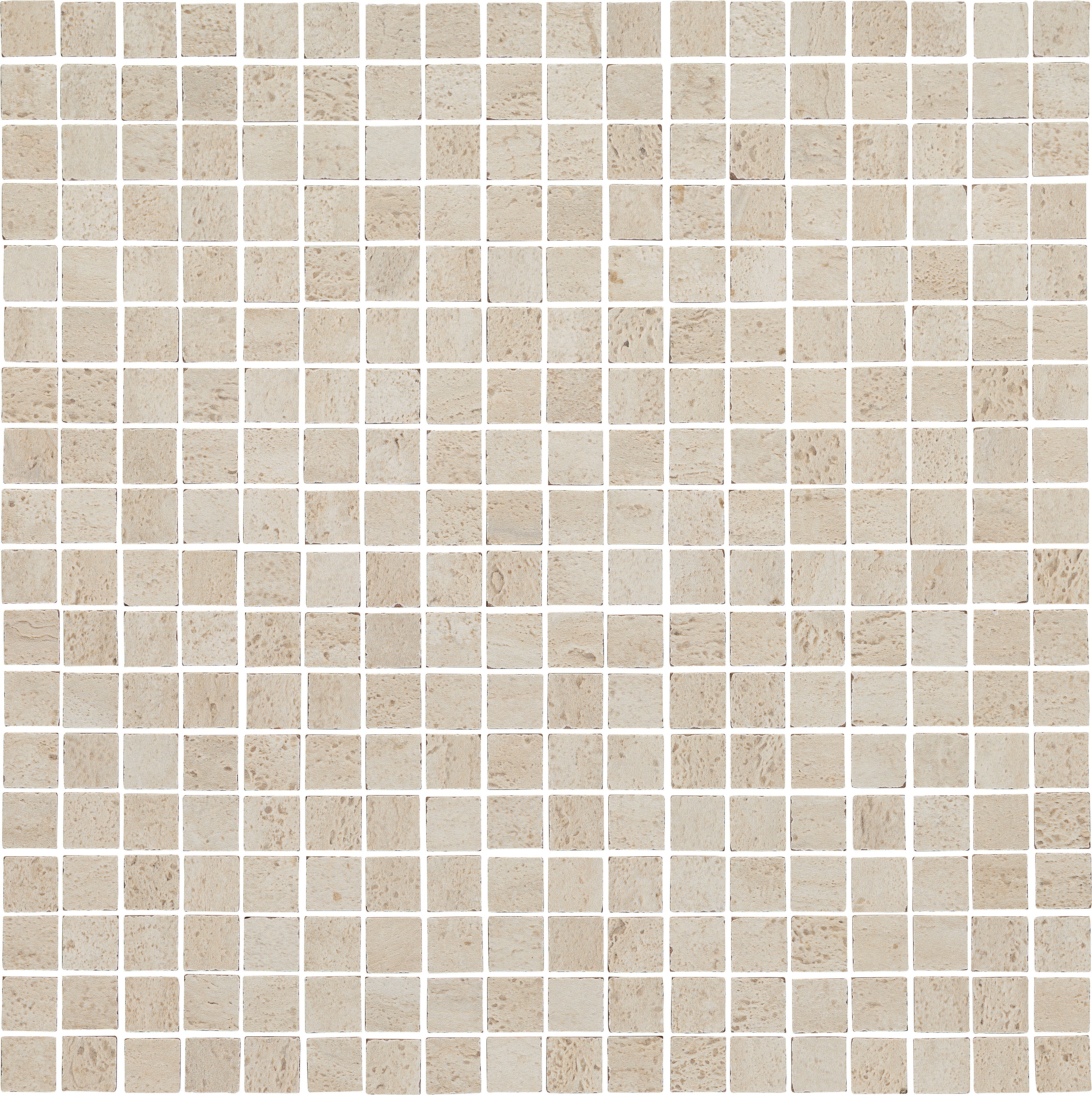ETERNAL RADIANCE: Ivory Eternity Straight Stack 0.6X0.6 Mosaic (12"x12"x9-mm | natural | rectified)