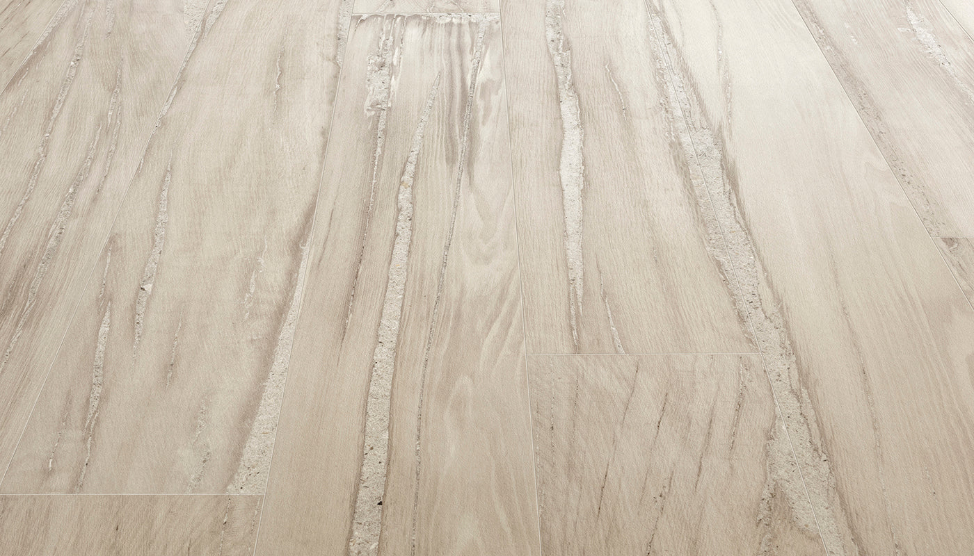 Alter Sbiancato porcelain field tile by Emil, naturale finish, 7 7/8"x47 1/4"x9.5-mm size. Premium Italian porcelain for floors and walls.