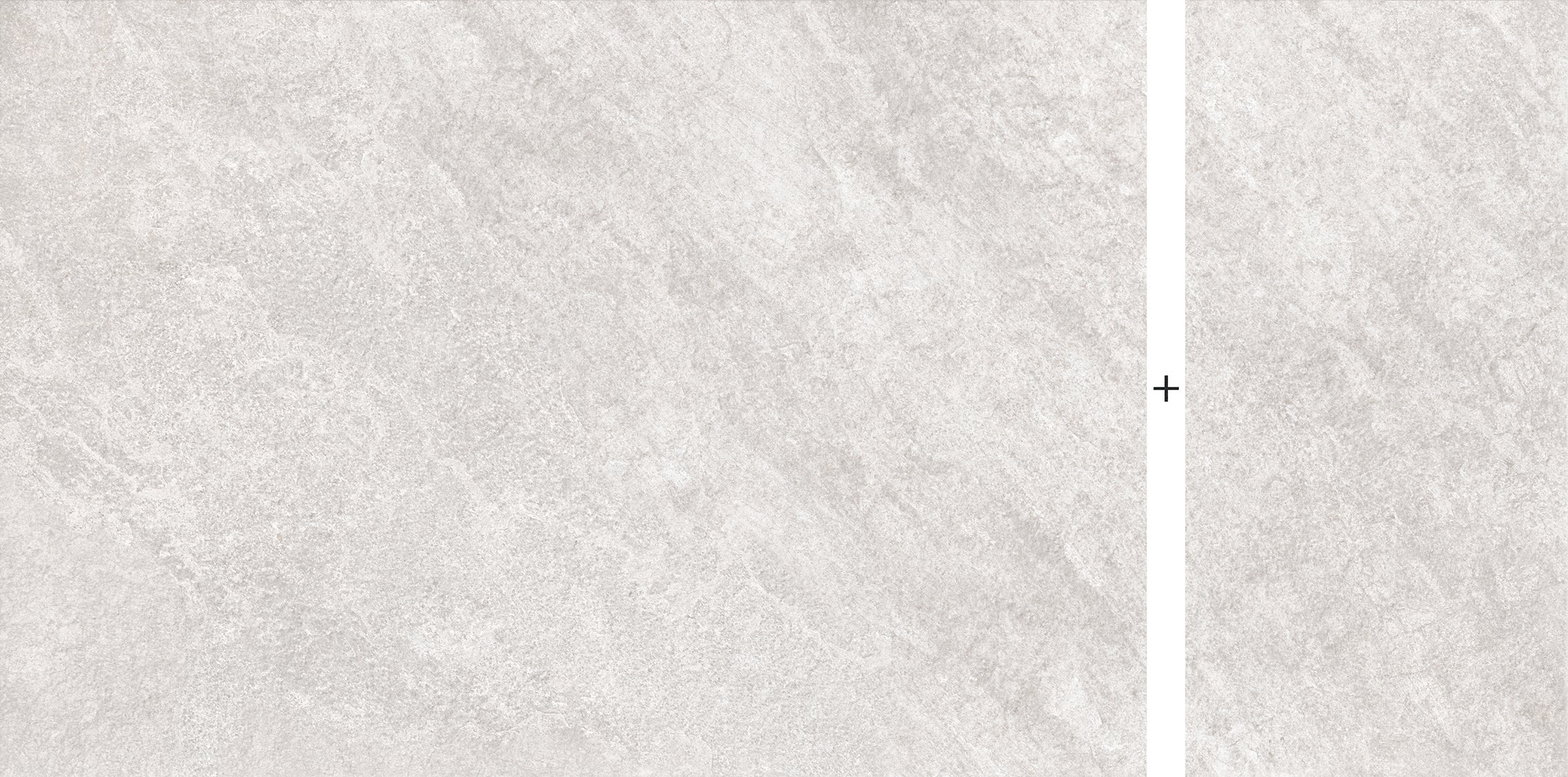 FRONTIER20 Star Grey porcelain pavers, top-down product view, 2 pcs / 7.75 sqft / 0.7874" thick size. Premium porcelain for floors and walls.