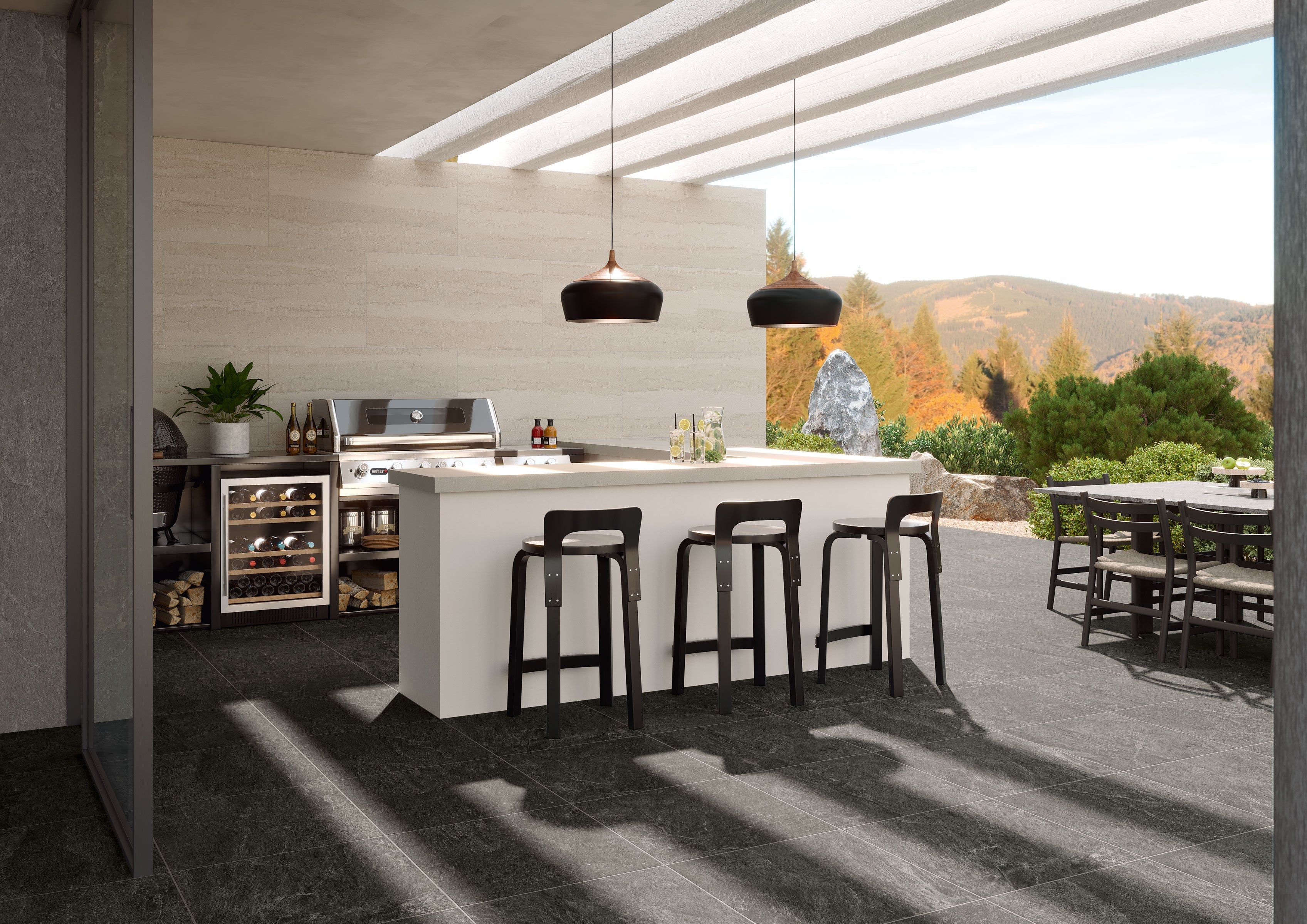 FARMHOUSE LIVING: Slate Paving Tile (24"x24"x20-mm | grip)