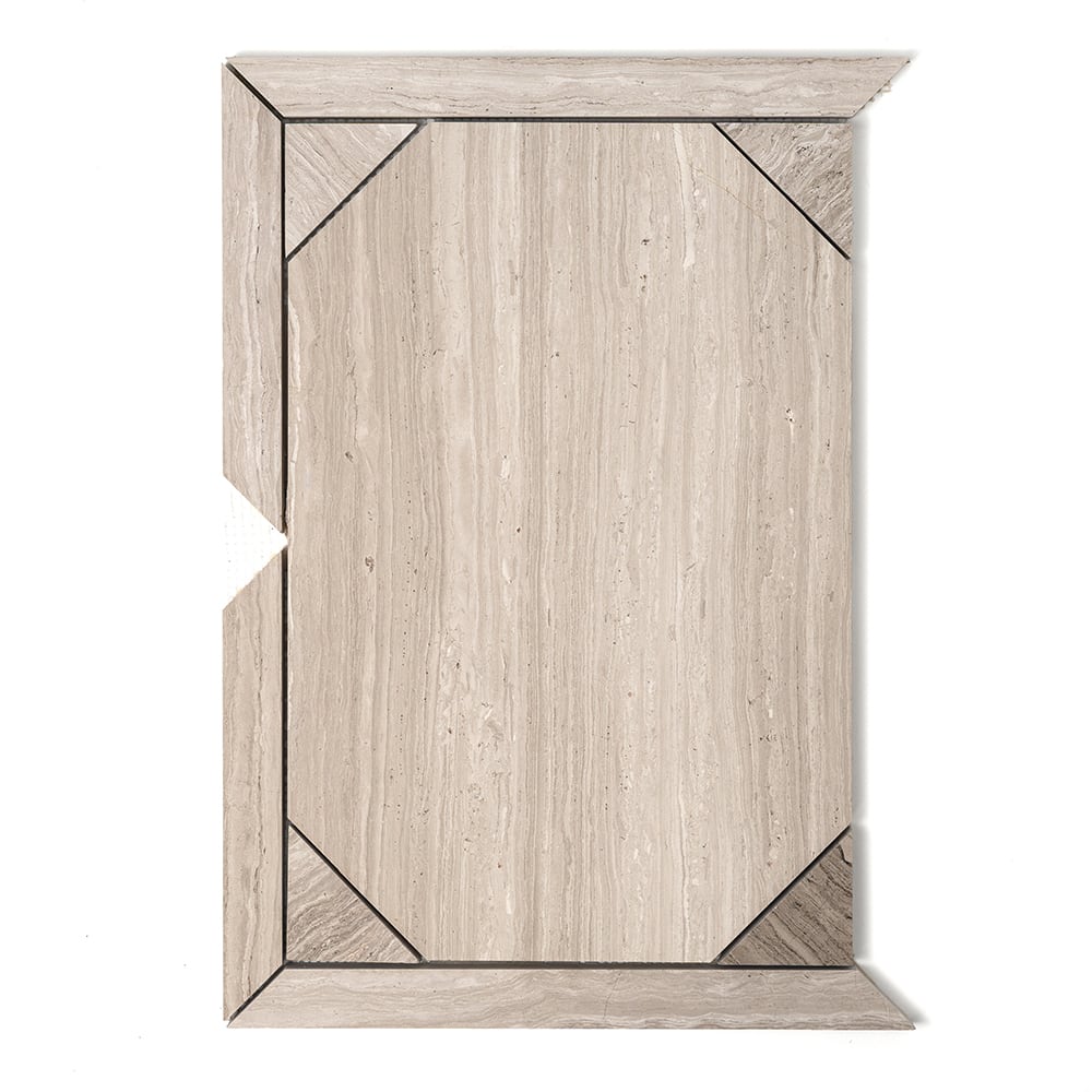 Haisa Light Serie Parquet Marble Mosaic (12 1/4"×16 3/16"×3/8" | honed | straight cut)