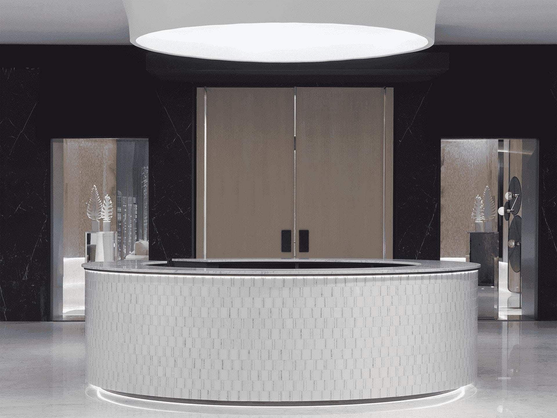 Essential Thassos Chess Mosaic (12x12x10-mm | matt-gloss)