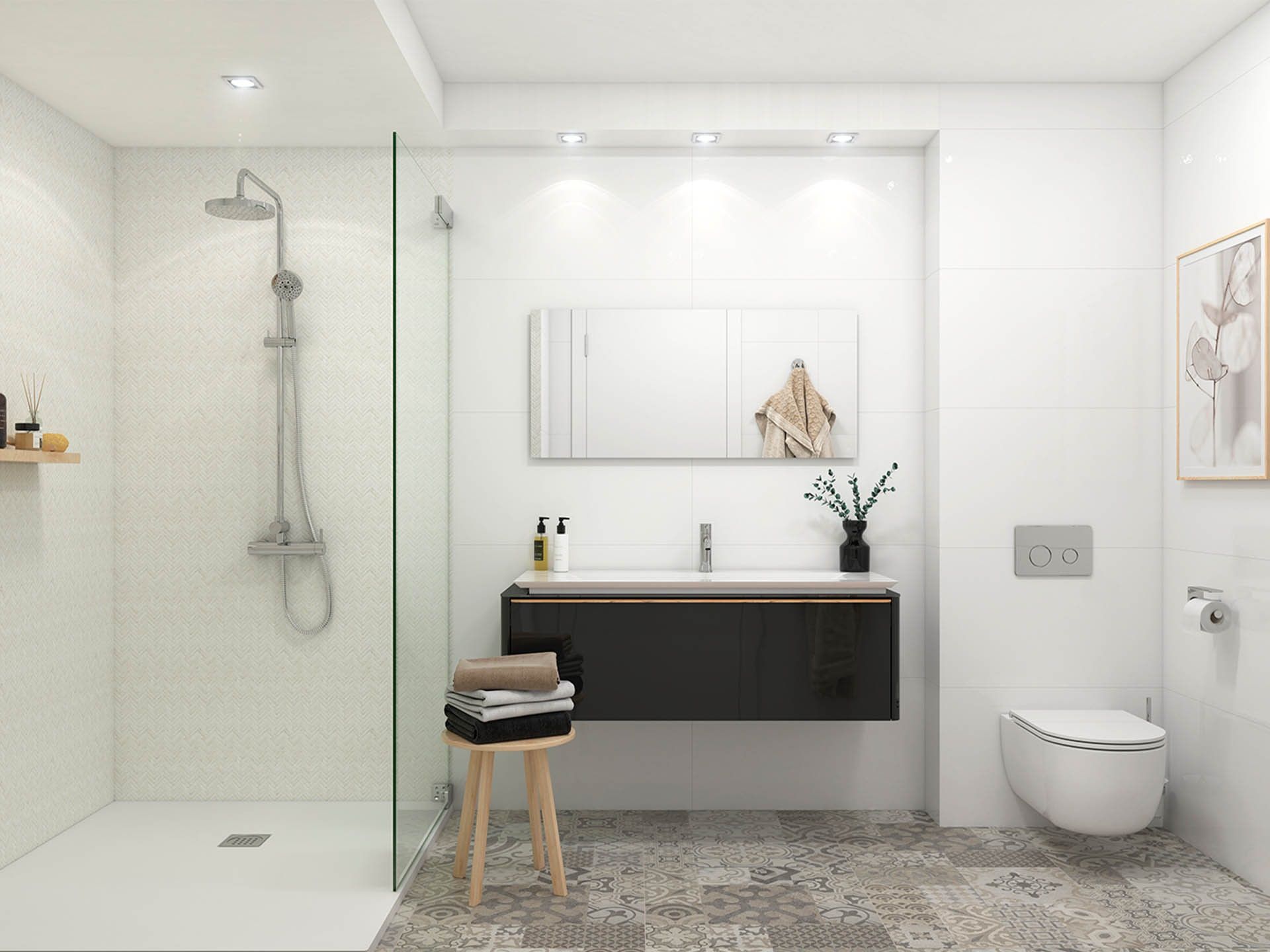 Paradise Blanco Arrow Mosaic (11x11x8-mm | matt)