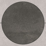 BE-SQUARE: Black / Concrete Optical Porcelain Deco Tile (11 13/16"x11 13/16"x6.5-mm | rectified)