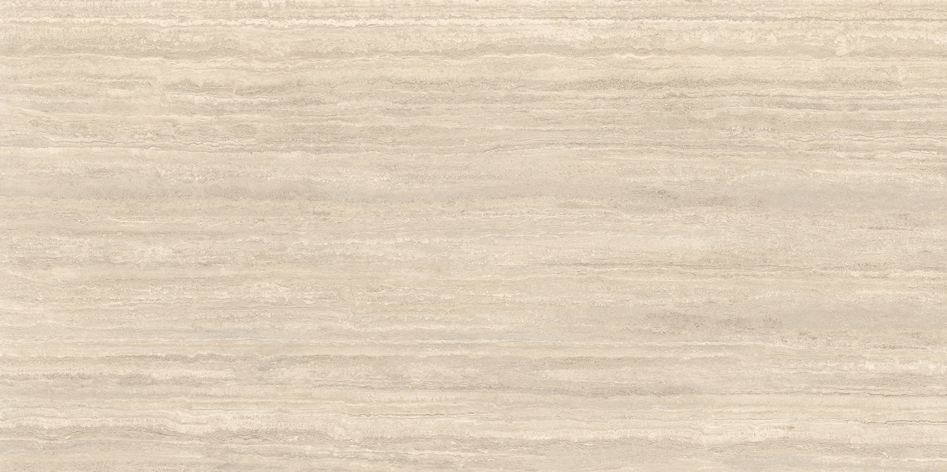 Level Stone Travertino Romano porcelain field tile by Emil, naturale finish, 62 63/64"x125 63/64"x6.5-mm size. Premium Italian porcelain for floors and walls.