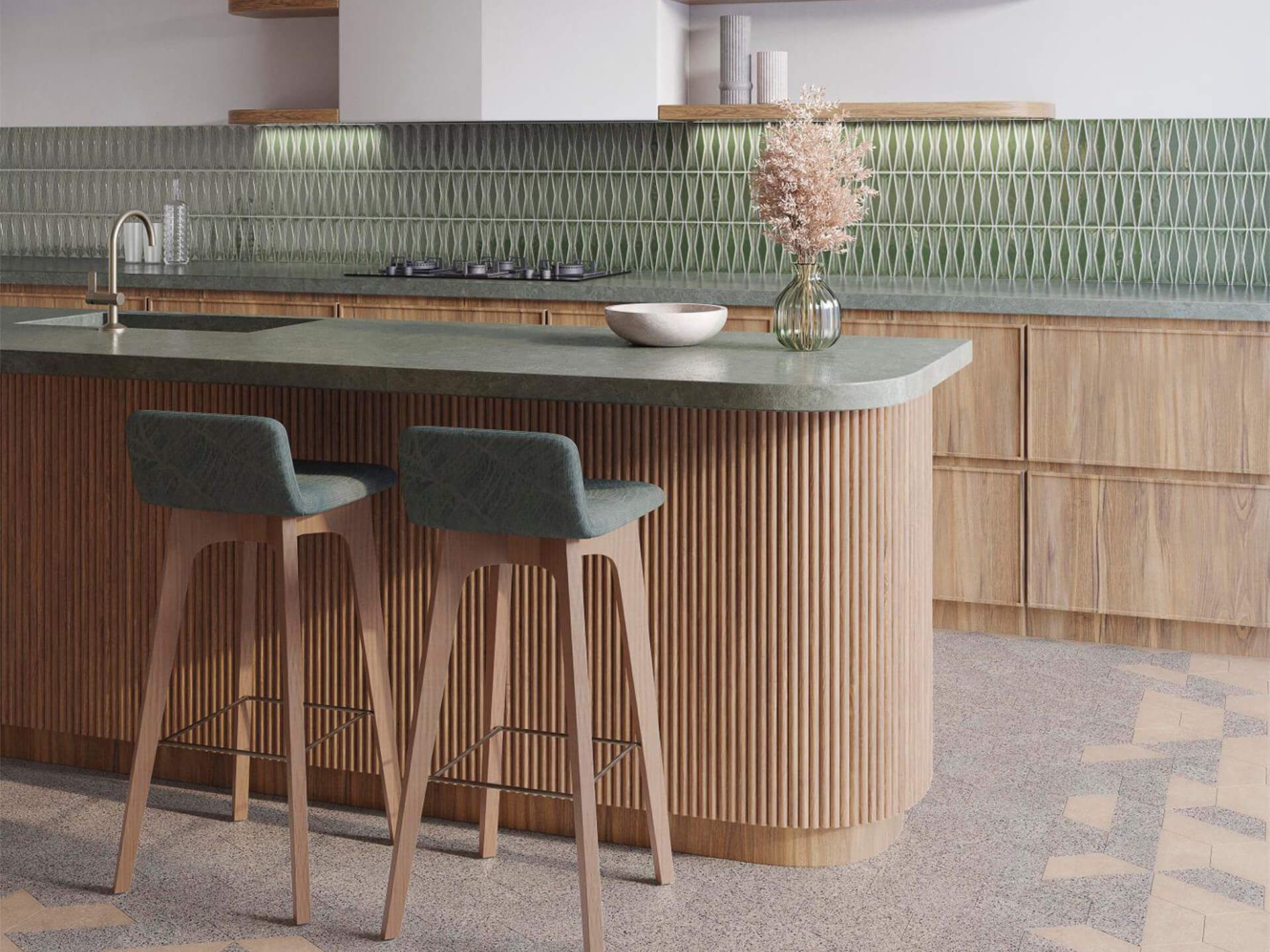 Kronos Jade Mosaic (8x8x12-mm | matt)