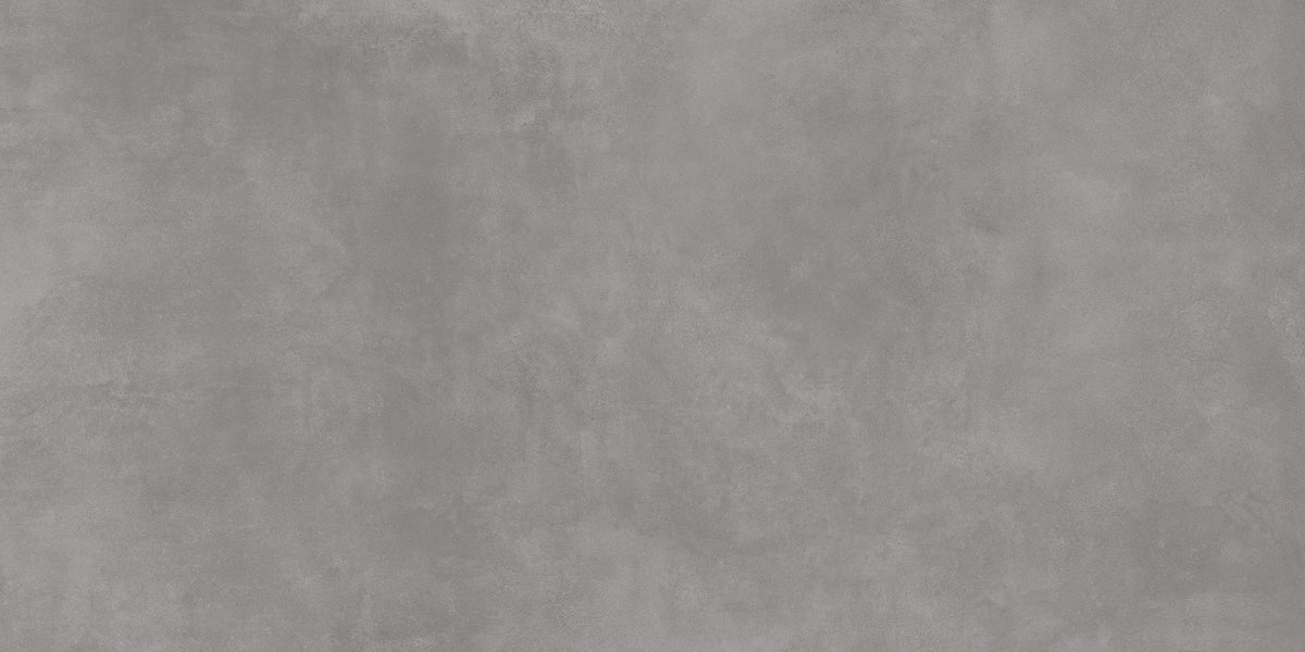 Level Concrete Dark Grey porcelain field tile by Emil, naturale finish, 62 63/64"x125 63/64"x6.5-mm size. Premium Italian porcelain for floors and walls.