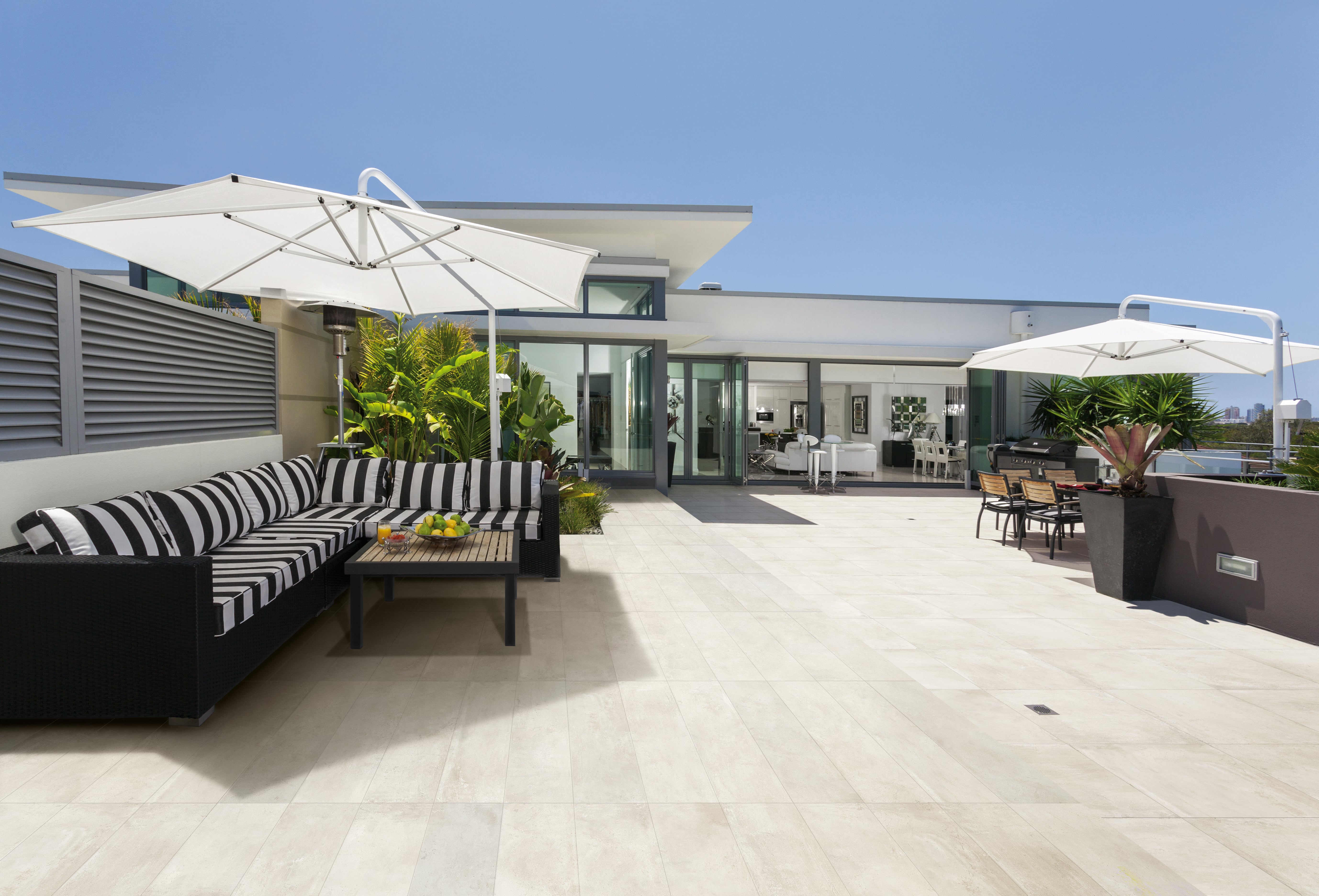 PLUS ONE: Chalk Paving Tile (12"x48"x20-mm | grip)