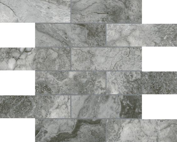 mosaic by Anatolia Tile, top-down product view, 2"×6" size. Premium porcelain for floors and walls.