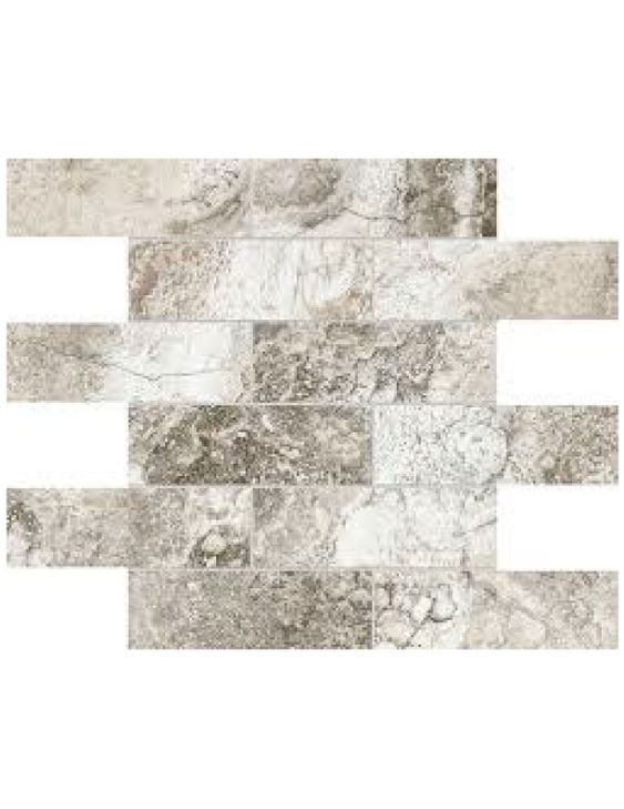 mosaic by Anatolia Tile, top-down product view, 2"×6" size. Premium porcelain for floors and walls.