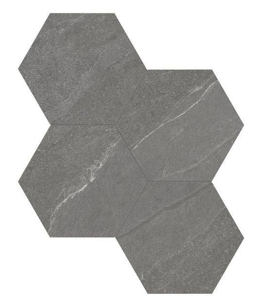 Nord mosaic by Anatolia Tile, top-down product view, 6" size. Premium porcelain for floors and walls.