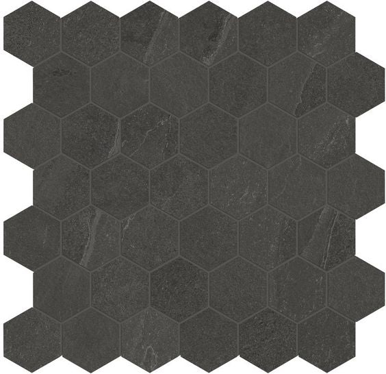 Nord mosaic by Anatolia Tile, top-down product view, 2" size. Premium porcelain for floors and walls.