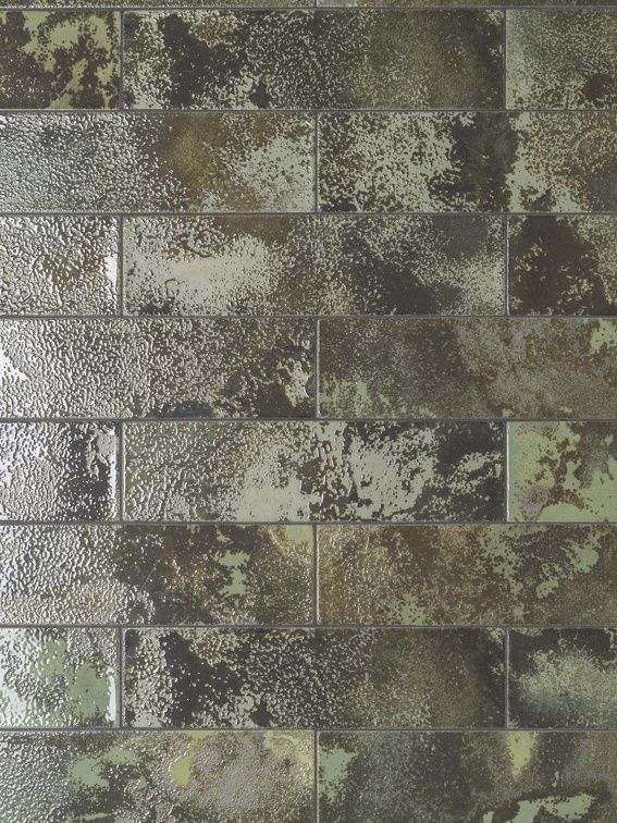 Nebula Green Wall Tile (3x12x8.5-mm | gloss)