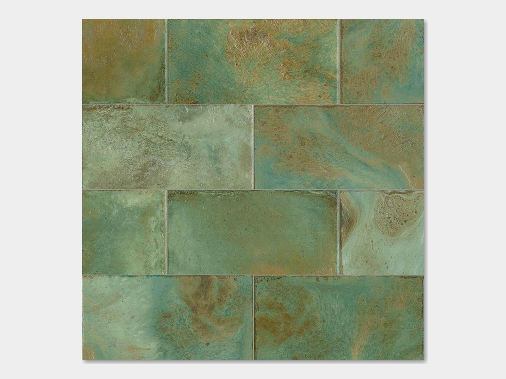 Fiji Green Wall Tile (4x8x8.5-mm | gloss)