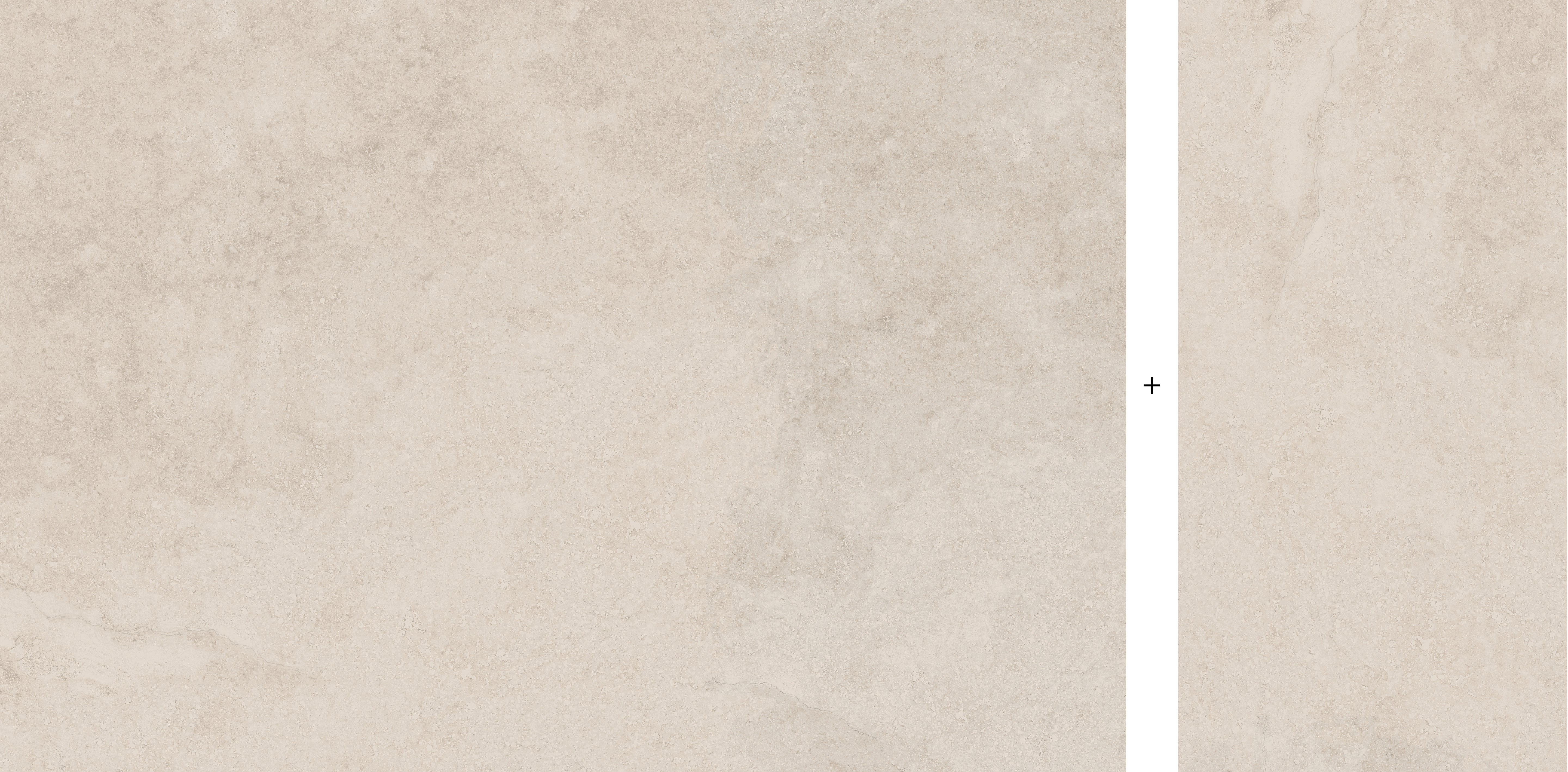 FRONTIER20 Frontier20 Limestone porcelain pavers, top-down product view, 2 pcs / 7.75 sqft / 0.7874" thick size. Premium porcelain for floors and walls.