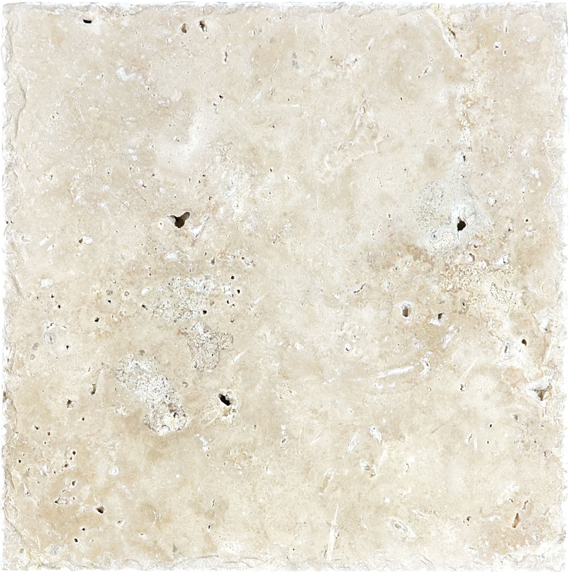 Ivory field tile by Anatolia Tile, top-down product view, 8" size. Premium porcelain for floors and walls.