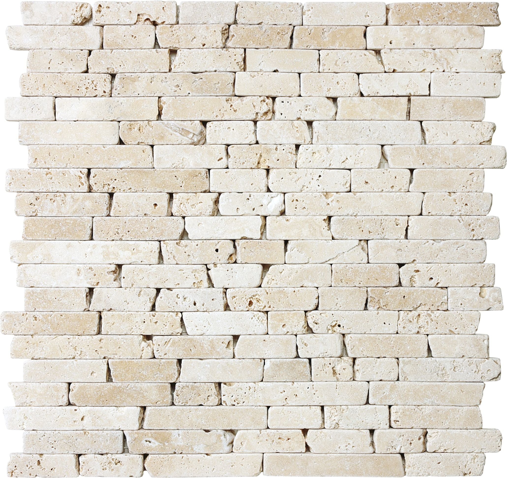Ivory mosaic by Anatolia Tile, top-down product view. Premium porcelain for floors and walls.