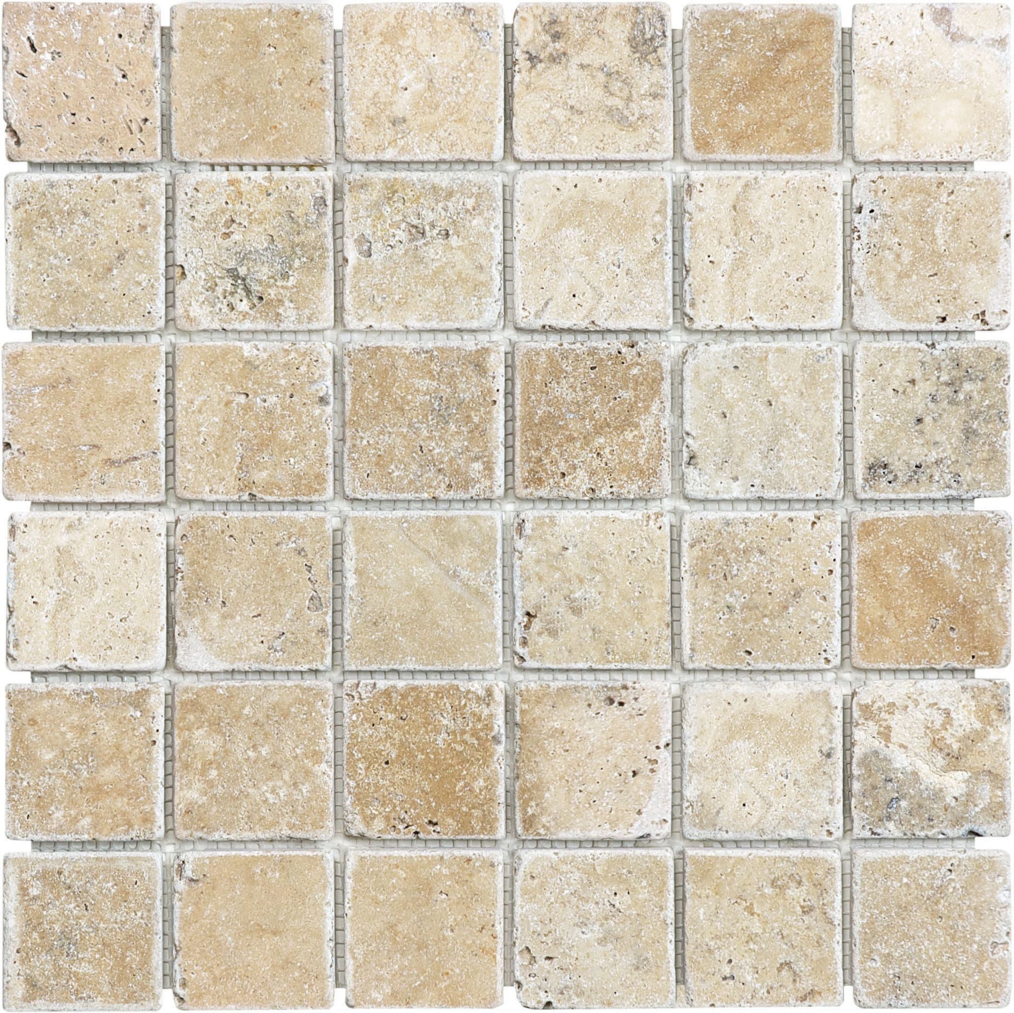 Picasso mosaic by Anatolia Tile, top-down product view, 2" size. Premium porcelain for floors and walls.