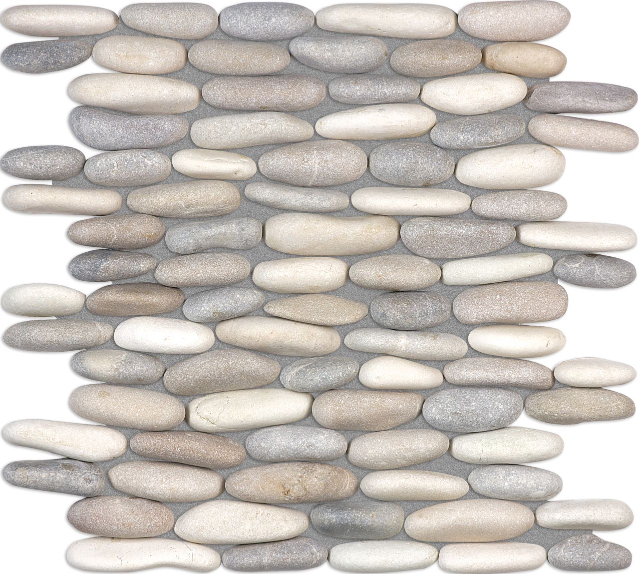 Zen mosaic by Anatolia Tile, top-down product view. Premium porcelain for floors and walls.