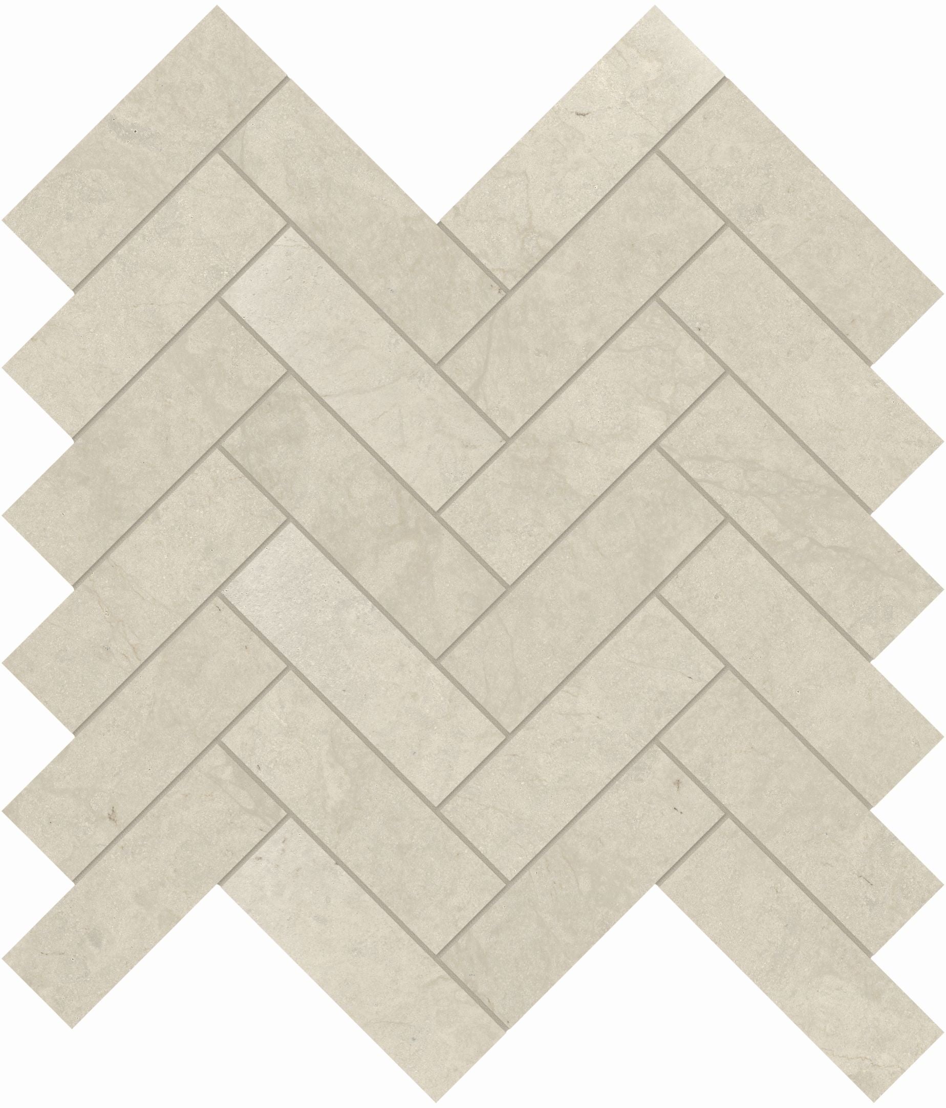 Tierra Halo mosaic by Anatolia Tile, top-down product view, 1 1/4"×4" size. Premium porcelain for floors and walls.