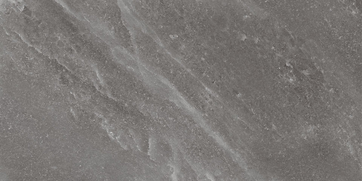 Salt Stone Black Iron porcelain field tile by Emil, naturale finish, 31 1/2"x31 1/2"x9.5-mm size. Premium Italian porcelain for floors and walls.