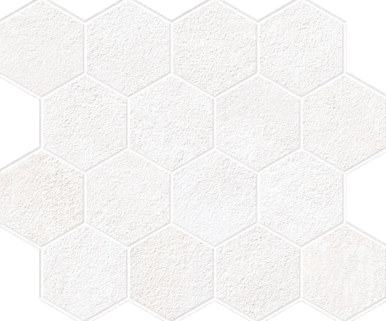 EXPLORE Arctic White porcelain mosaic, top-down product view, 12"×10"×11/32" size. Premium porcelain for floors and walls.