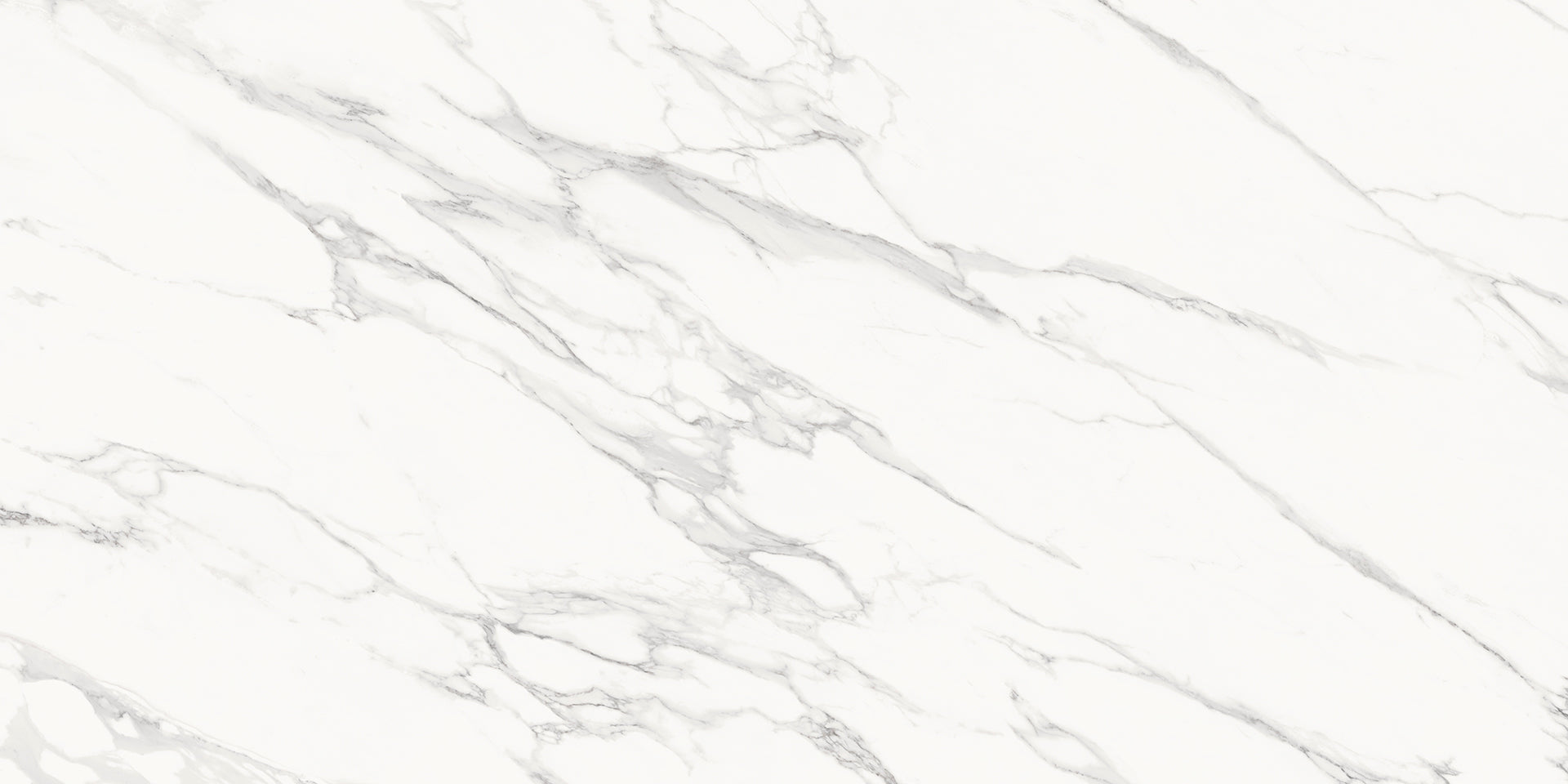 Level Marmi Statuario Michelangelo porcelain field tile by Emil, lappato matt finish, 63 25/32"x127 9/16"x12-mm size. Premium Italian porcelain for floors and walls.